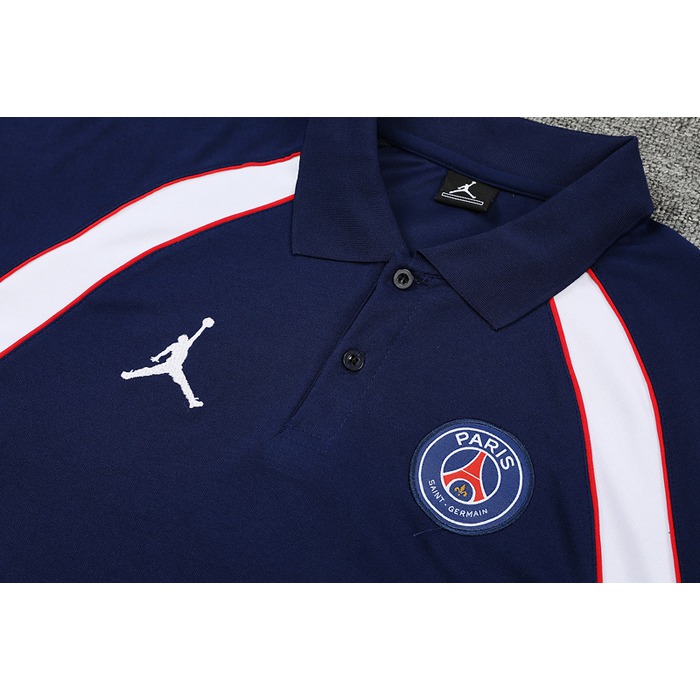 Camiseta Polo del Paris Saint-Germain Jordan 22-23 Azul Marino - Haga un click en la imagen para cerrar